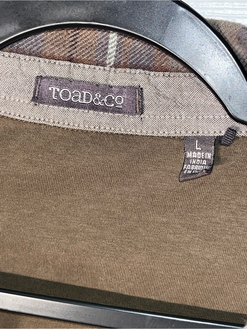 Toad&Co Men's Mojac Over Shirt Long Sleeve Button Flannel Size Large Snap Lined - Picture 5 of 9